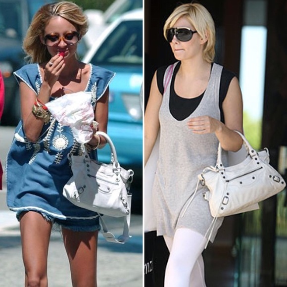 Ultra RARE ‘03 BALENCIAGA White Mastic First Bag Purse Vintage - Picture 7 of 8